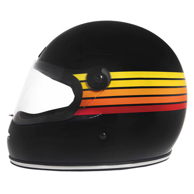 Capacete Urban Bigbore S Fire Stripes Preto
