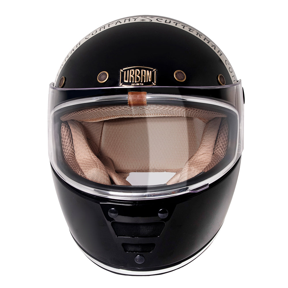 Capacete Urban Cafe Racer Cutterman Preto