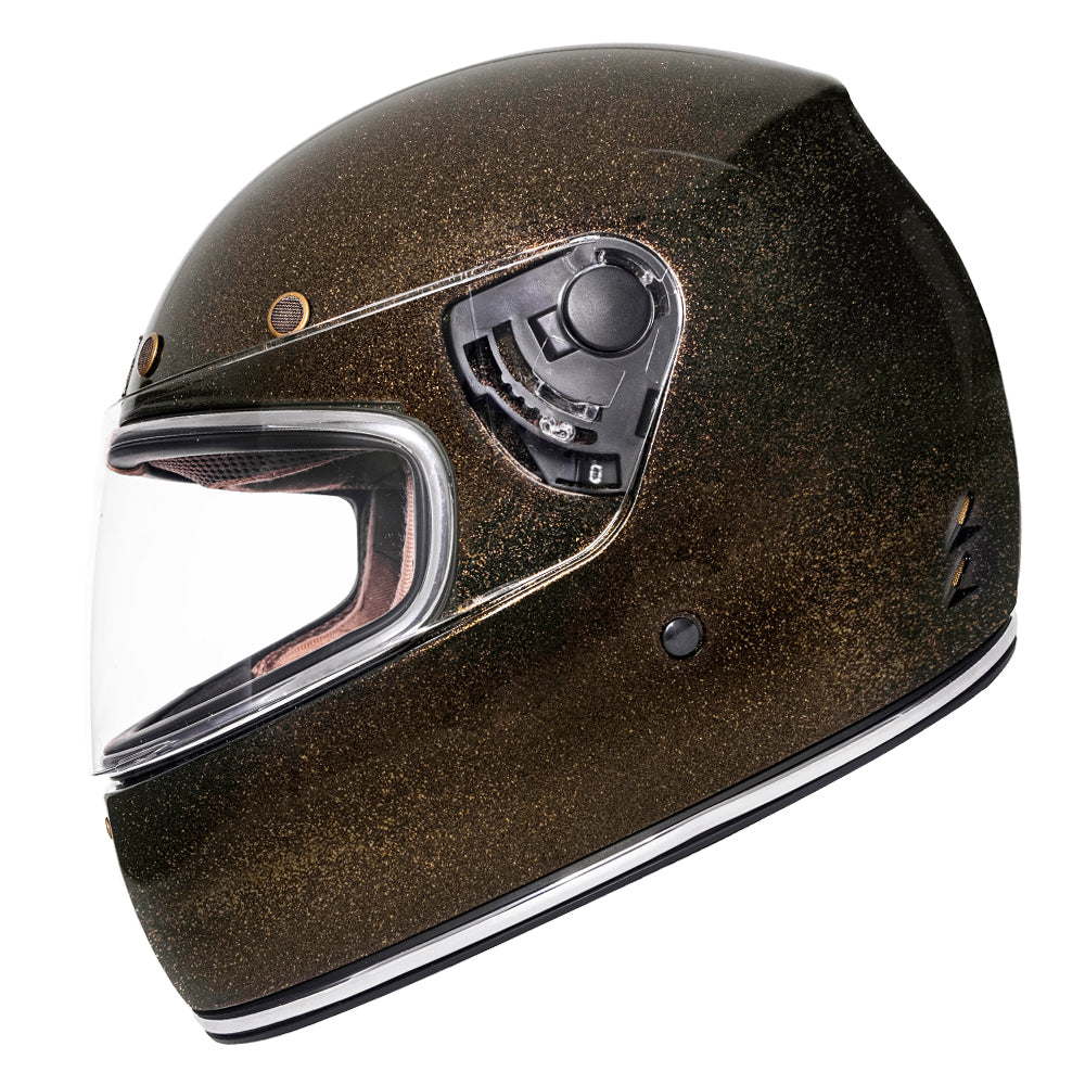 Capacete Urban Cafe Racer Dark Gold Flake