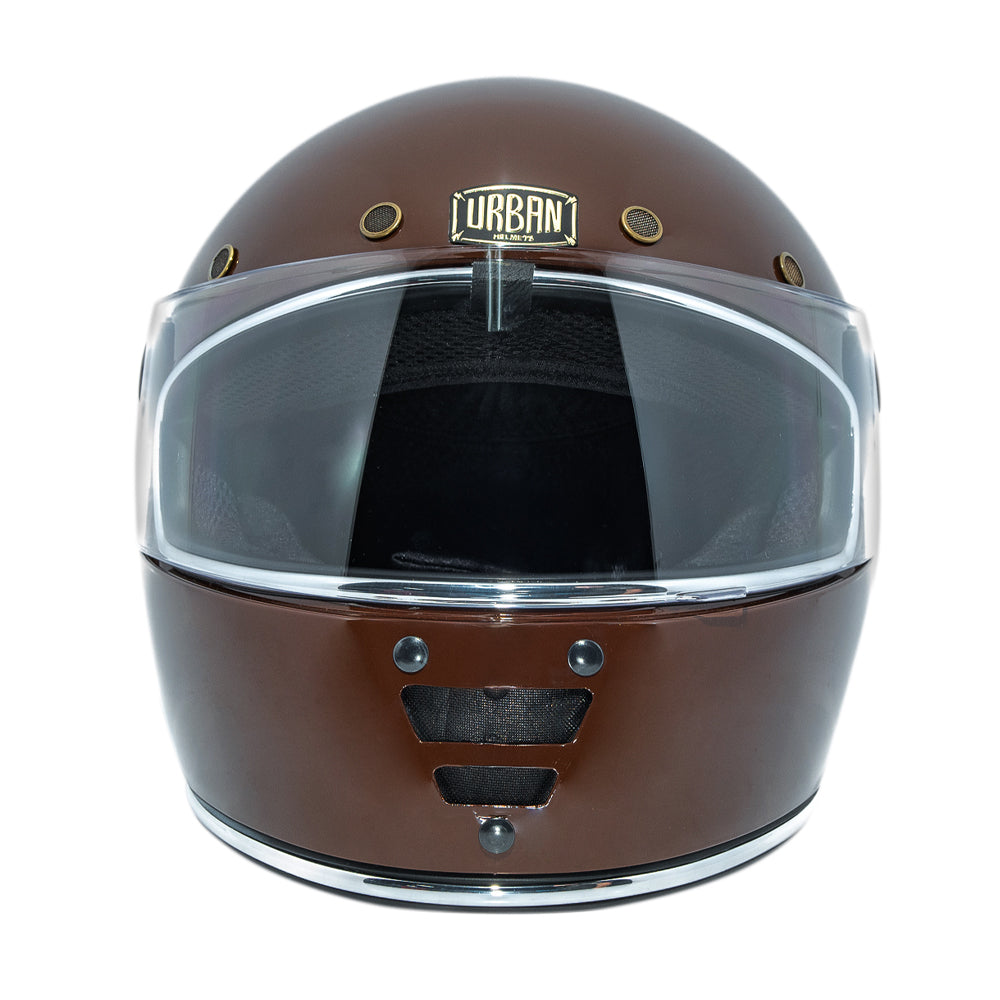 Capacete Urban Cafe Racer Marrom