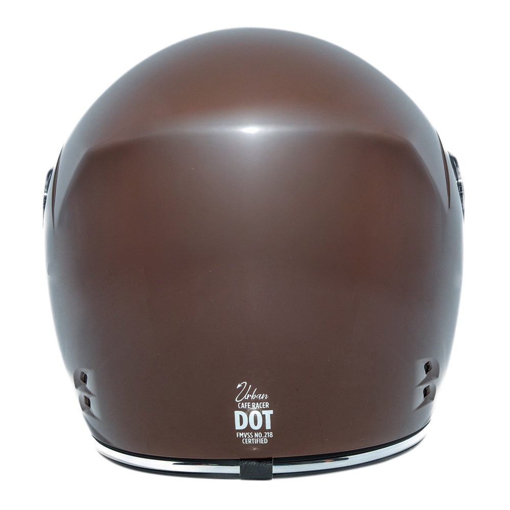 Capacete Urban Cafe Racer Marrom