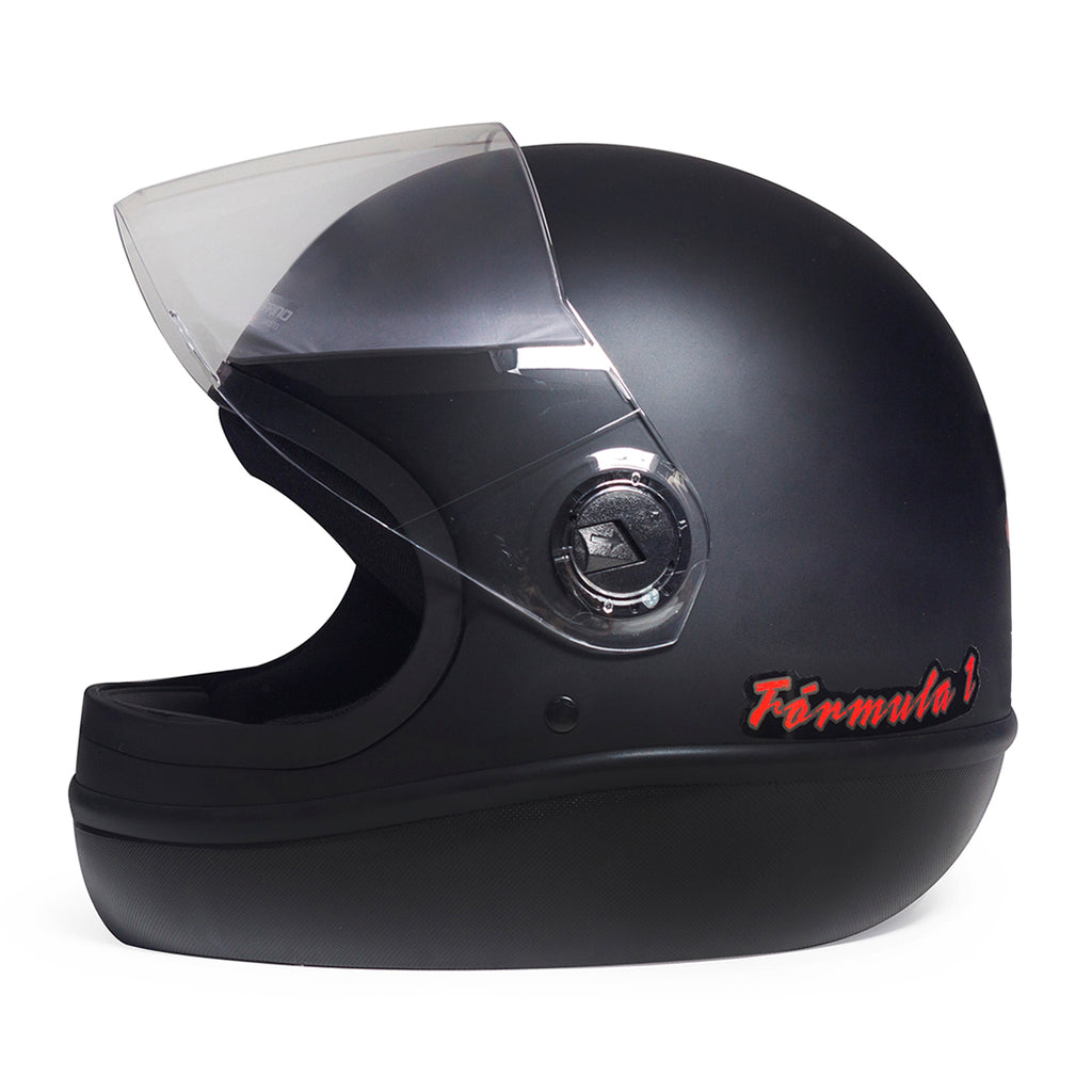 Capacete Fórmula 1 Classic Preto Fosco