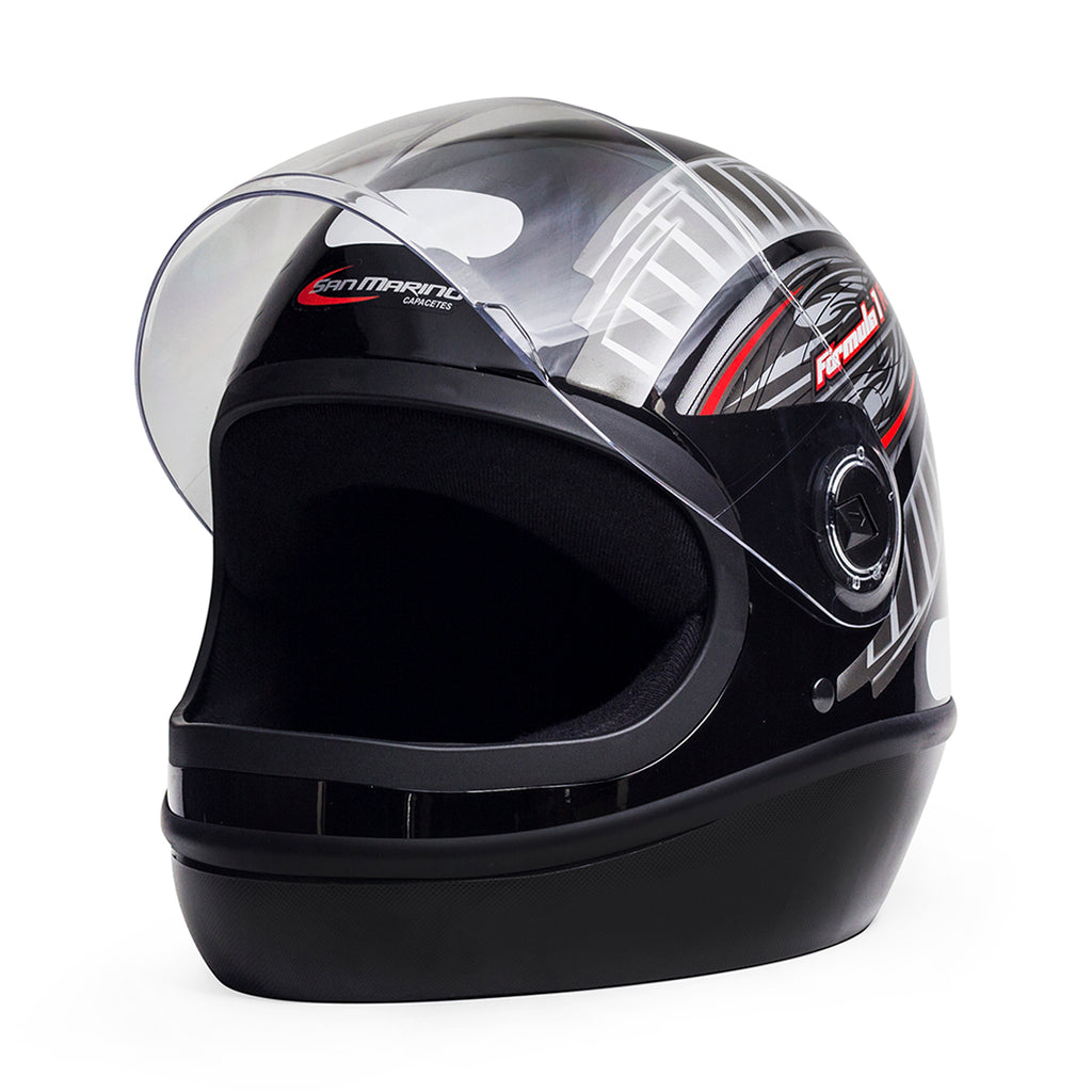 Capacete Fórmula 1 Grafic Preto