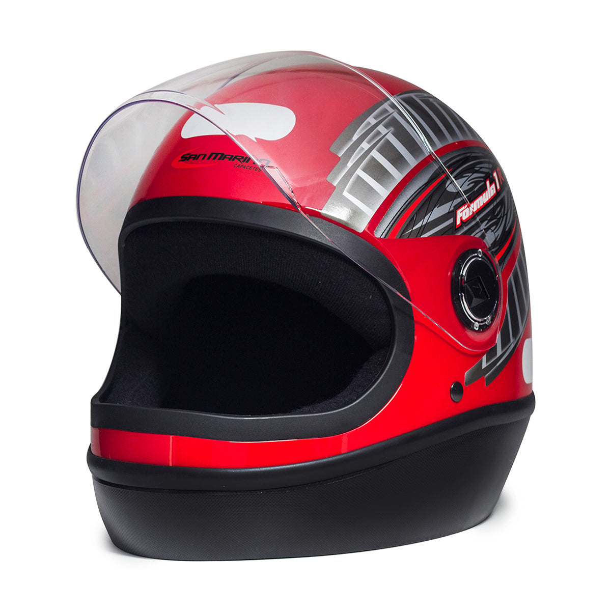Capacete Fórmula 1 Grafic Vermelho