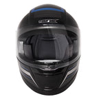 Capacete TH7 Grid Preto e Azul Brilho