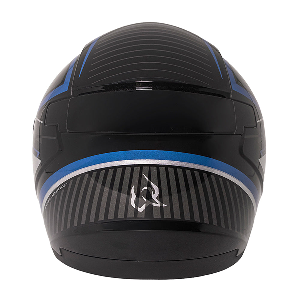 Capacete TH7 Grid Preto e Azul Brilho