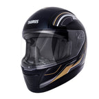 Capacete TH7 Trama Preto Dourado