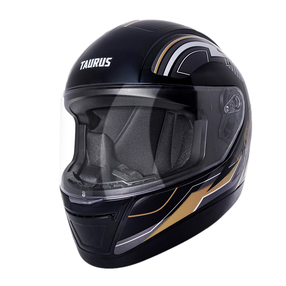 Capacete TH7 Trama Preto Dourado