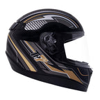 Capacete TH7 Trama Preto Dourado