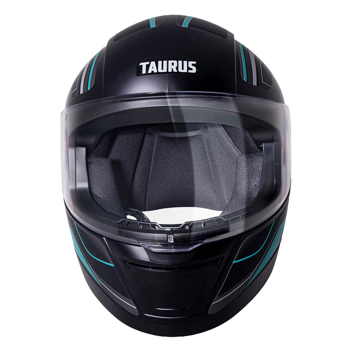 Capacete TH7 Trama Preto Turquesa