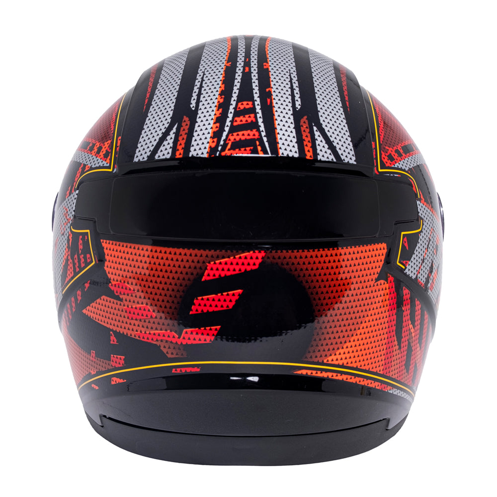 Capacete TH7 Prisma Preto e Laranja