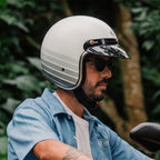 Capacete Urban Tracer Gray Stripes Branco