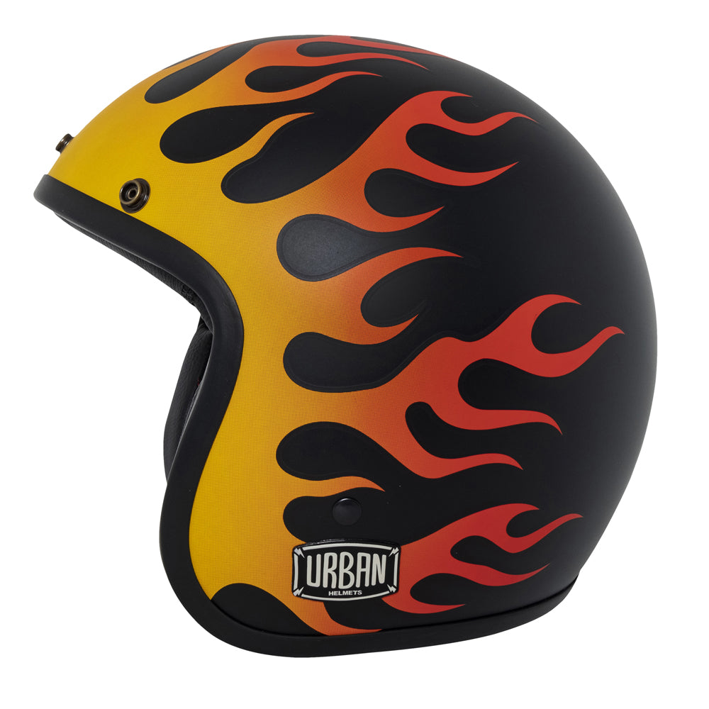 Capacete Urban Tracer On Fire Preto