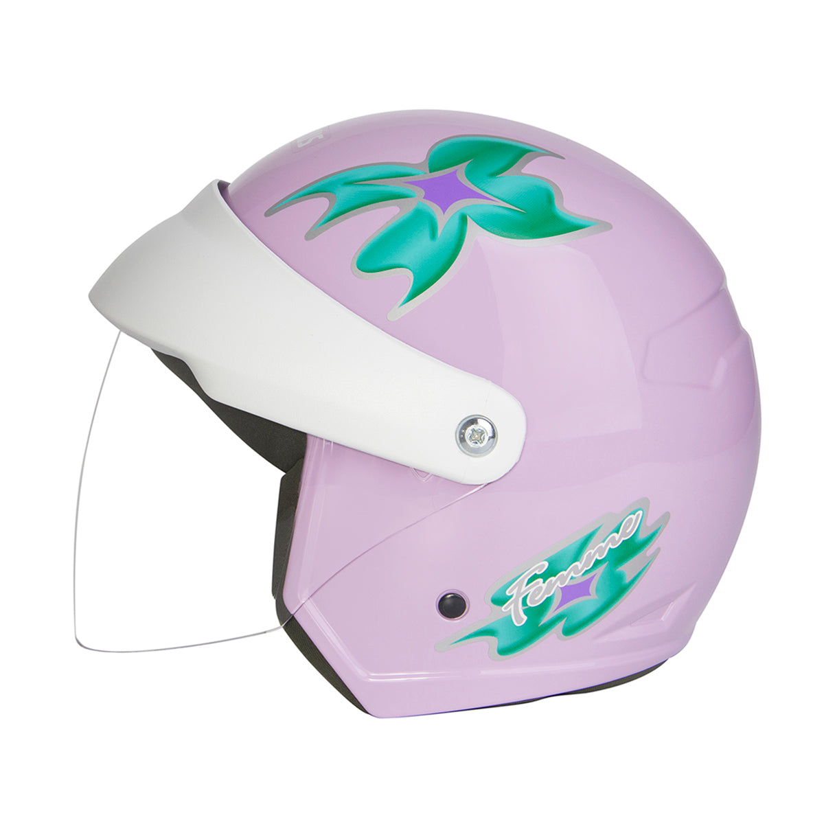Capacete Wind Visor Femme Lilas Verde