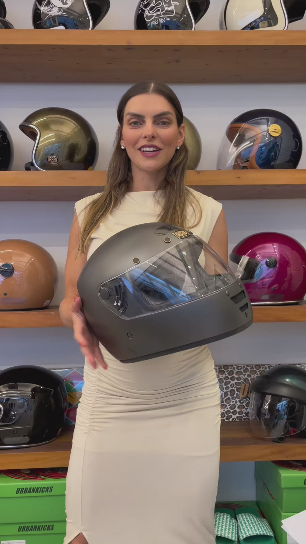 Capacete Urban Cafe Racer Graph-X Grafite