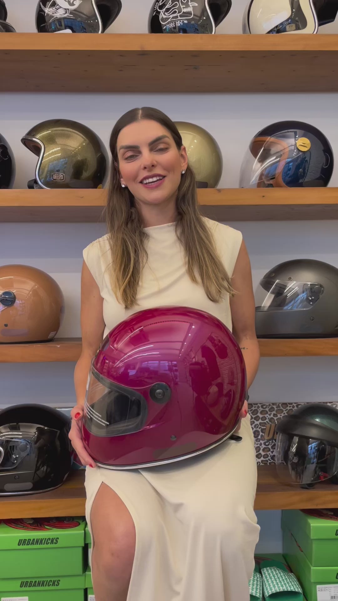 Capacete Urban Bigbore S Cherry