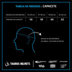 Capacete TH7 Prisma Preto e Laranja