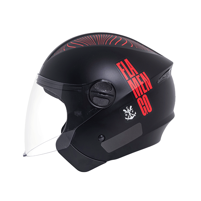 Capacete Joy23 Street Flamengo Preto