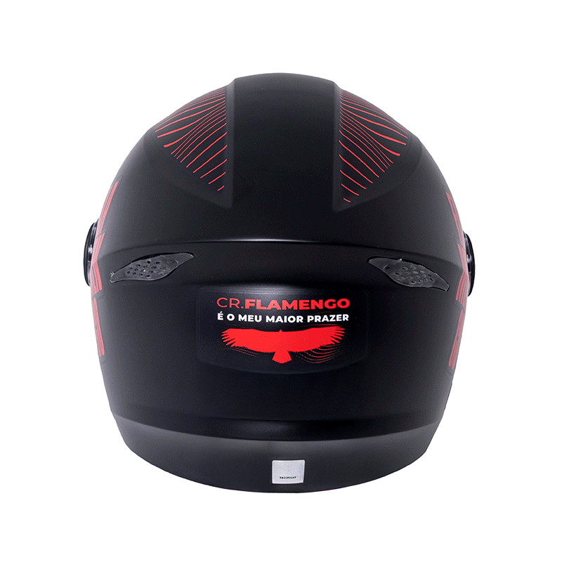 Capacete Joy23 Street Flamengo Preto
